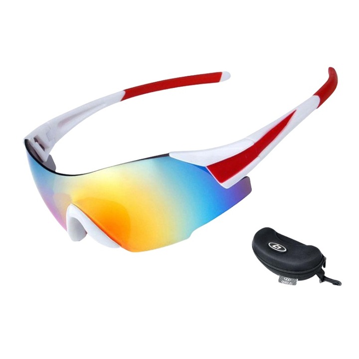 Поляризирани спортни очила, BOMSTOM, UV400, многоцветни, 28 гр., за колоездене, дамски/децки