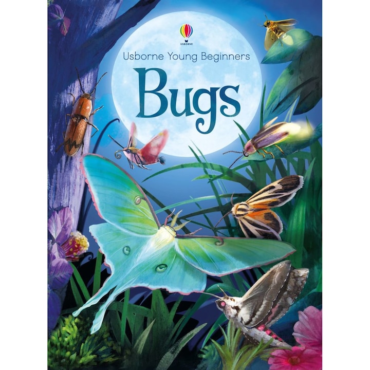 Carte "Bugs", cu coperta tare de Emily Bone, 3 ani+, Usborne