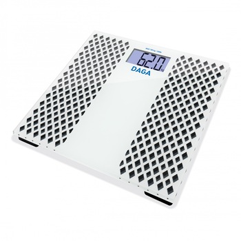 Cantar de baie Daga BA 300. Maxim 150Kg/100g, suprafata antialunecare,autostop.Alb/Negru Cantar de baie Daga BA 300. Maxim 150Kg/100g, suprafata antialunecare,autostop.Alb/Negru