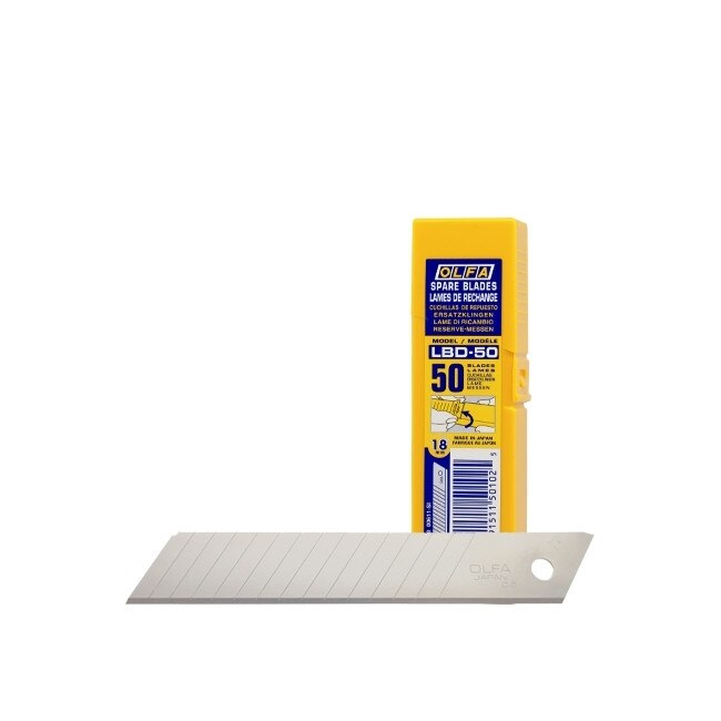 Set de 50 lame cutter de 18 mm - LBD-50, Olfa, 50buc/set