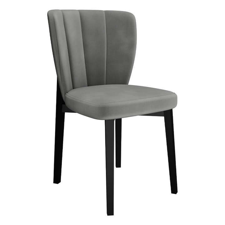 Scaun Martiresto, MIRJAN24, negru + gri, 52x49x84 cm