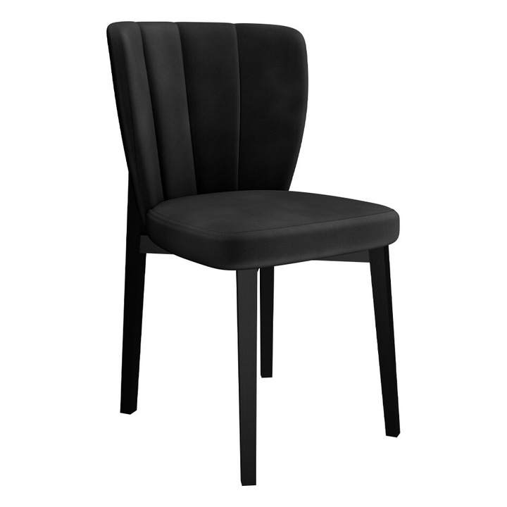 Scaun Martiresto, MIRJAN24, negru, 52x49x84 cm