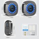 Sonerie Fara Fir/ Wireless, BYONDSELF®, Lumina LED, cu 1 Transmitator/2 Receptoare, 300 Metri, 5 Nivele de Volum, 55 de Melodii, Negru