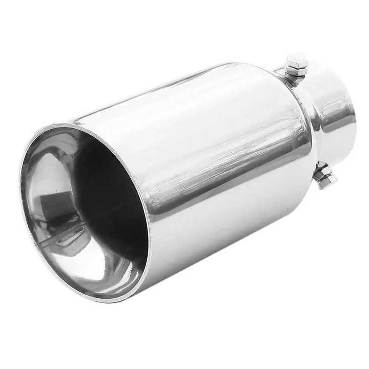 Ornament Toba Esapament Universala Ornament Teava Esapament Sistem De Evacuare Teava De Evacuare Toba Sport Otel Inoxidabil Cromat De La 29mm La 45mm