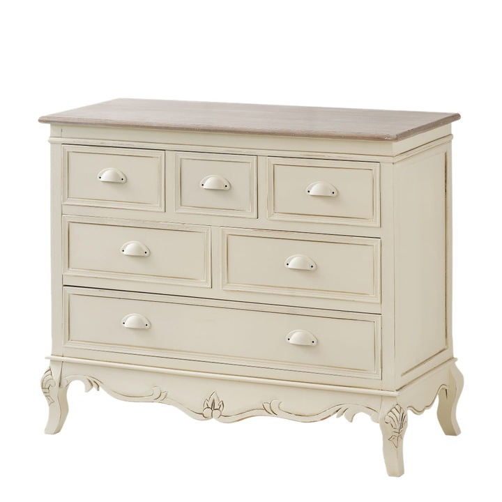 Comoda Livin Hill Rimini, 110x81x40cm, cu manere metalice