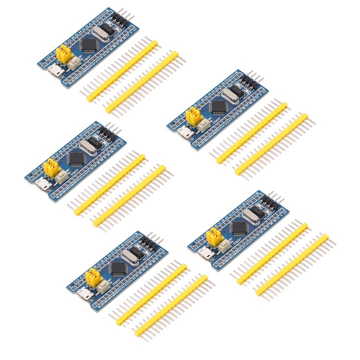 Set 5 Module Placa Minima de Dezvoltare STM32F103C8T6, Enforose, USB, ABS