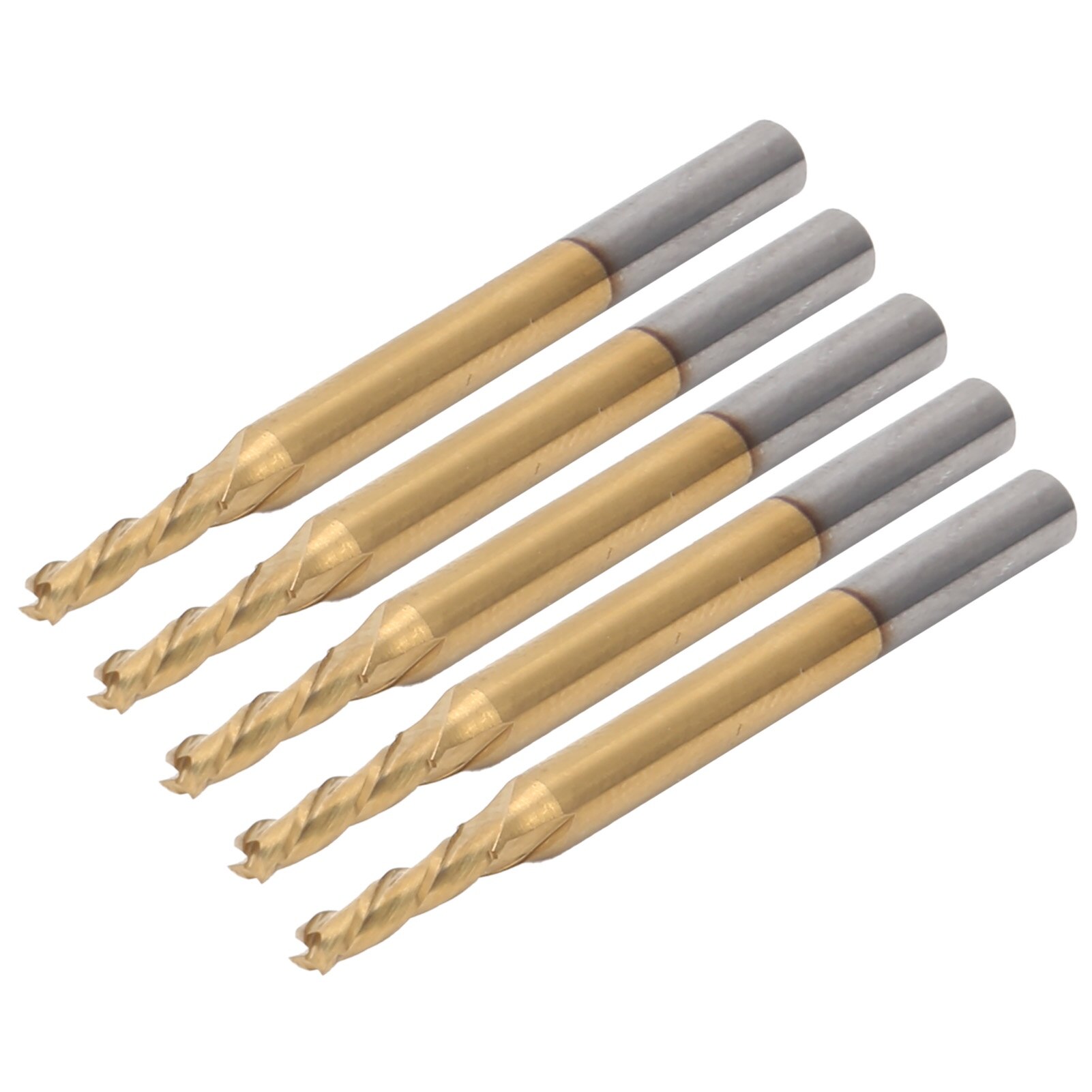 Set 5 freze cu cap plat cu 3 caneluri, Enforose, 3.175x2x8x40mm, din ...