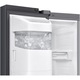 Хладилник Side by side Samsung Family Hub RS90F66BEFEO, 614 л, 21,5" екран, SmartThings AI Energy, Full No Frost, Twin & Metal Cooling, Диспенсър за вода/лед, Цифров AI инверторен компресор, Клас E, H 178,4 см, Inox/Черен