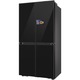 Хладилник French Door Samsung RM90F67CECEO, 654 л, Екран 9" AI Home, SmartThings AI Energy, Full No Frost, Hybrid & Metal Cooling, Диспенсър за вода/лед Beverage, Цифров инверторен компресор с изкуствен интелект, Клас E, Височина 185.3 см, Черно стъкло