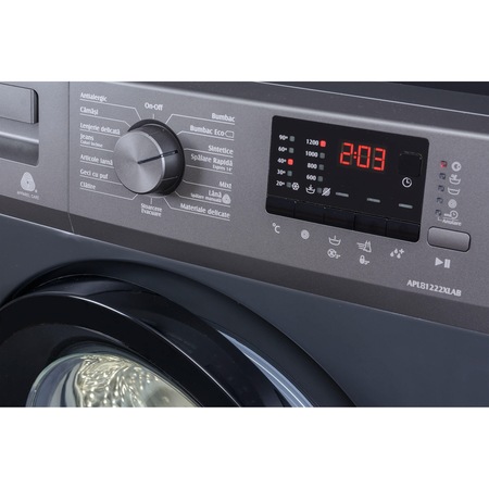 Masina de spalat rufe Arctic APL81222XLAB, 8 kg, 1200 RPM, Clasa A+++, XL Door, Antracit