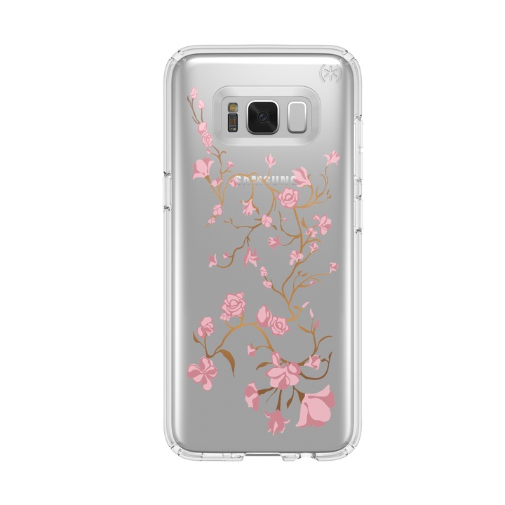 Калъф Speck Samsung Galaxy S8 Presidio Clear With Graphics Goldenblossom Pink/Clear