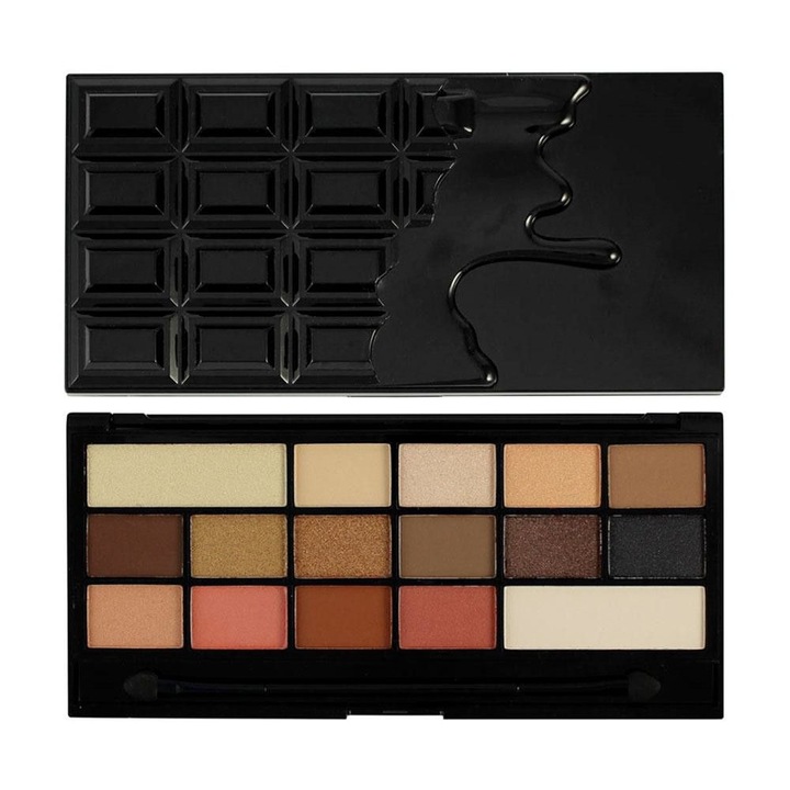Палитра за грим Makeup Revolution, I Heart Makeup Palette Chocolate and Peaches, 22 гр, Chocolate Vice