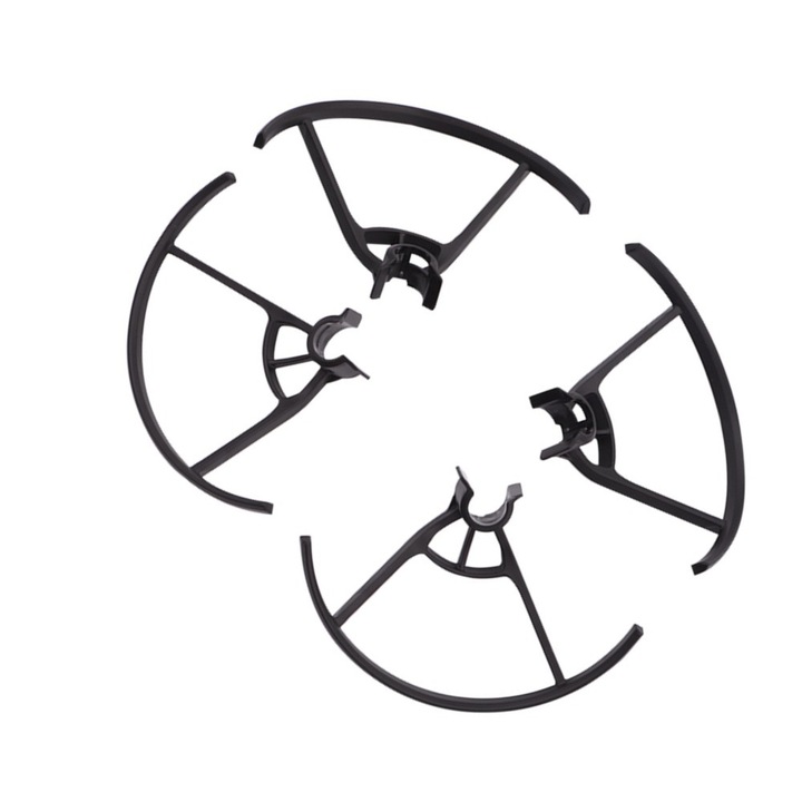 Drón propellervédő készlet, DJI Mavic Mini/SE-hez, ABS, Tartós, könnyű és kompakt, könnyen szétszerelhető, tökéletesen illeszkedik, 8,5 × 5,1 cm, Fekete