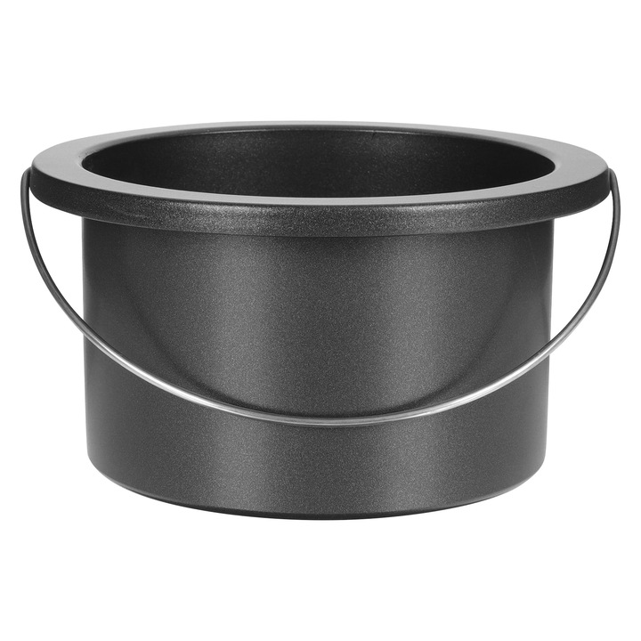 Vas topire ceara, aluminiu, 12x12x6.5cm, negru
