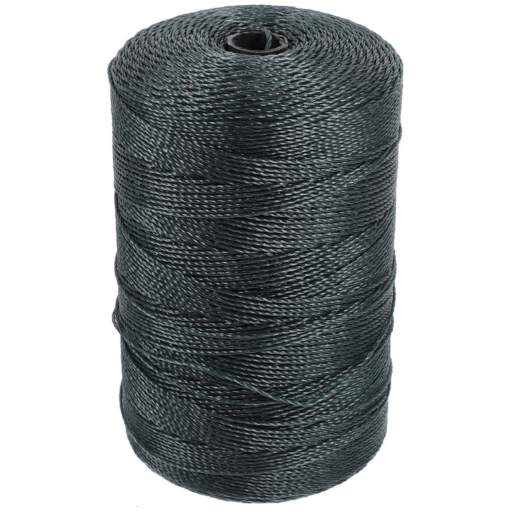 Sfoara de pescuit din nylon impletit, verde inchis, 17.50x10.00x8.00cm, multifunctionala