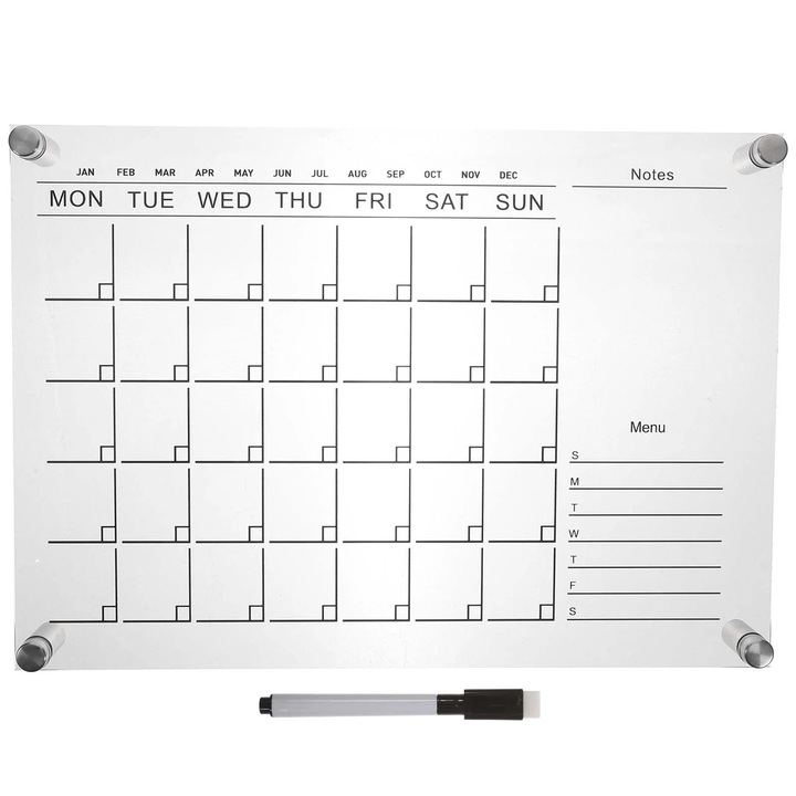 Tabla de mesaj desktop, acrilic, 29.7x21cm, utilizare multipla, decorativa