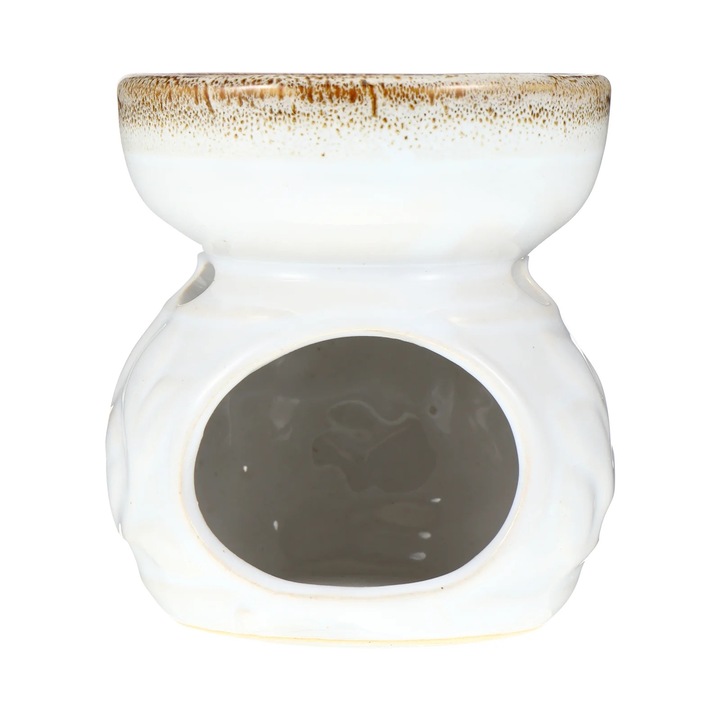 Suport de tamaie ceramic, 8x7x8cm, design traditional, decorativ, set 1 buc.