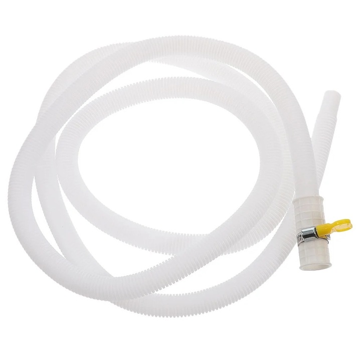 Conducta de drenaj pentru aer conditionat, 100x2.30x2.30cm, PE, ABS, otel inoxidabil, cu cleme de fixare
