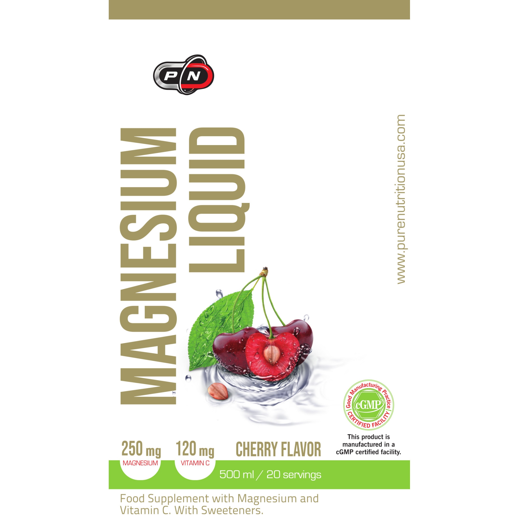 Течен магнезий с Витамин Ц, Liquid Magnesium with Vitamin C, Pure ...