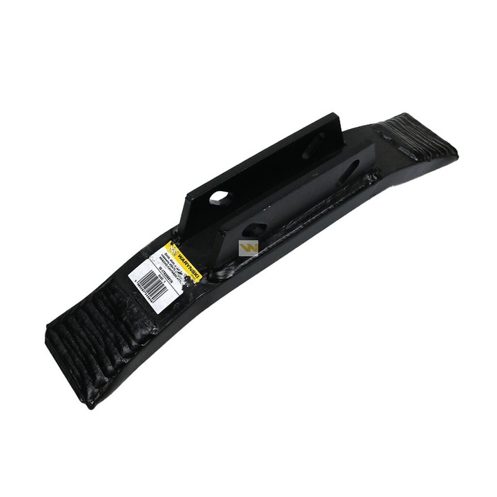 Усилен плуг Warynski, 450x70 мм, 2 отвора за монтаж, черен