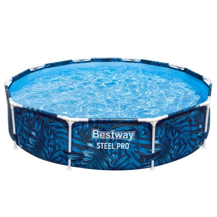 Bestway kerek medence, Steel Pro Frame, fém káddal, 305 x 66 cm, kék