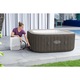 Jacuzzi gonflabil Bestway, LAY-Z-SPA Cabo HydroJet, cu control prin aplicatie, pentru 6 persoane, gri stejar, 180 x 180 x 71 cm