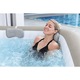 Jacuzzi gonflabil Bestway, LAY-Z-SPA Cabo HydroJet, cu control prin aplicatie, pentru 6 persoane, gri stejar, 180 x 180 x 71 cm