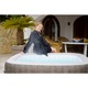 Jacuzzi gonflabil Bestway, LAY-Z-SPA Cabo HydroJet, cu control prin aplicatie, pentru 6 persoane, gri stejar, 180 x 180 x 71 cm