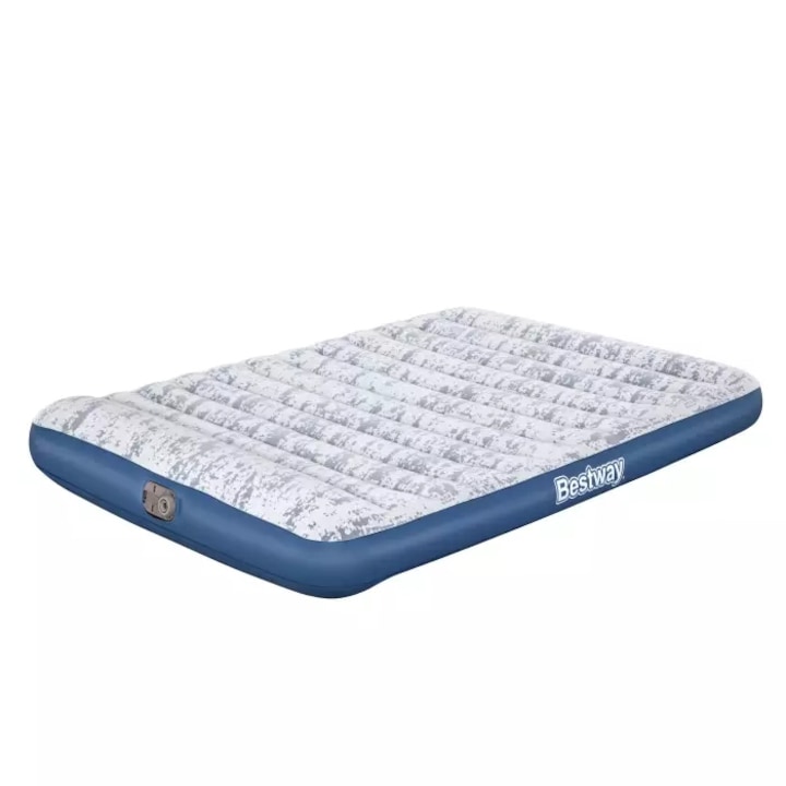 Надуваем матрак Bestway, TriTech Fashion Flock, Двоен, С вградена електрическа помпа, 203 x 152 x 30 см