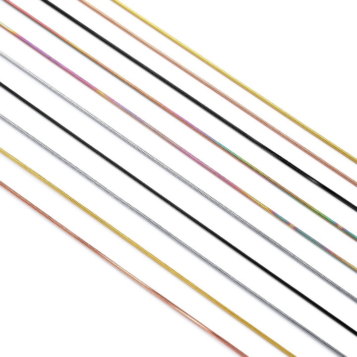 Set 10 lanturi, Inox, 18", Multicolor