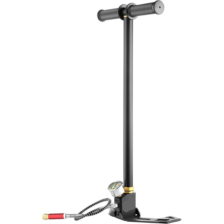 PCP légszivattyú, 3 sebességes, 4500 PSI, ezüst, 63 cm, komplett készlet