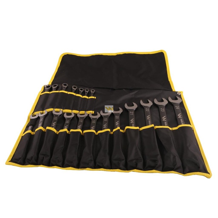 Racsnis kulcs készlet, Warynski, 19 db, 6-24mm, CrV anyag, tároló tartóval