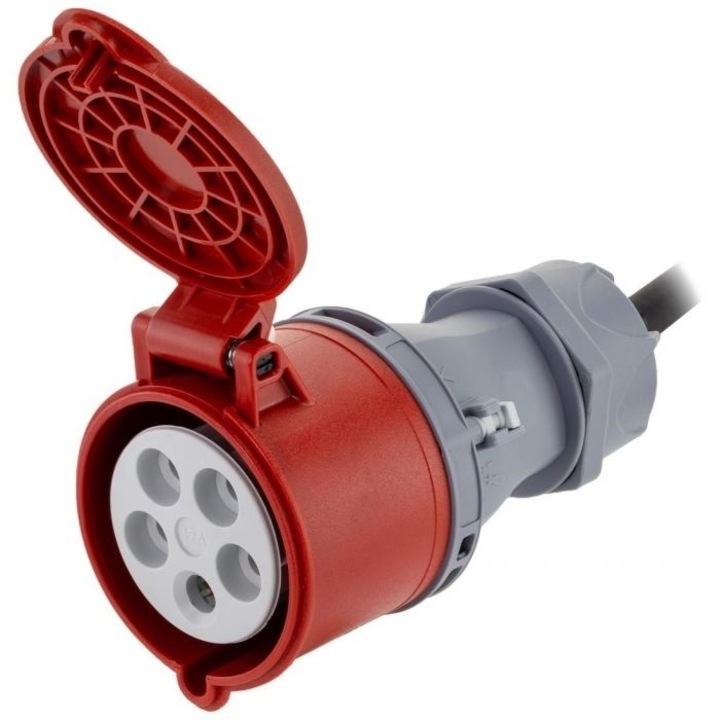 Priza portabila TP Electric, 32A, 5P, impermeabil IP44, GP325