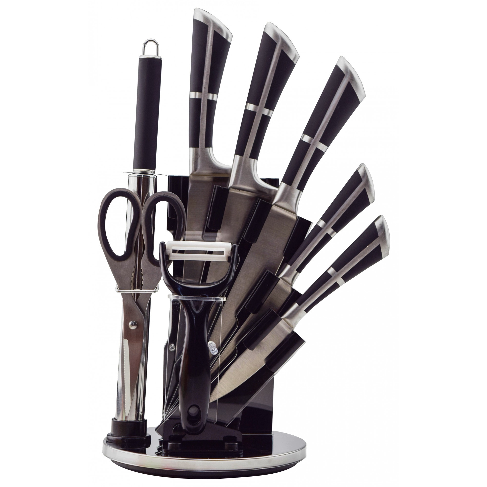 Set 9 cutite MYRIA + suport MY4017