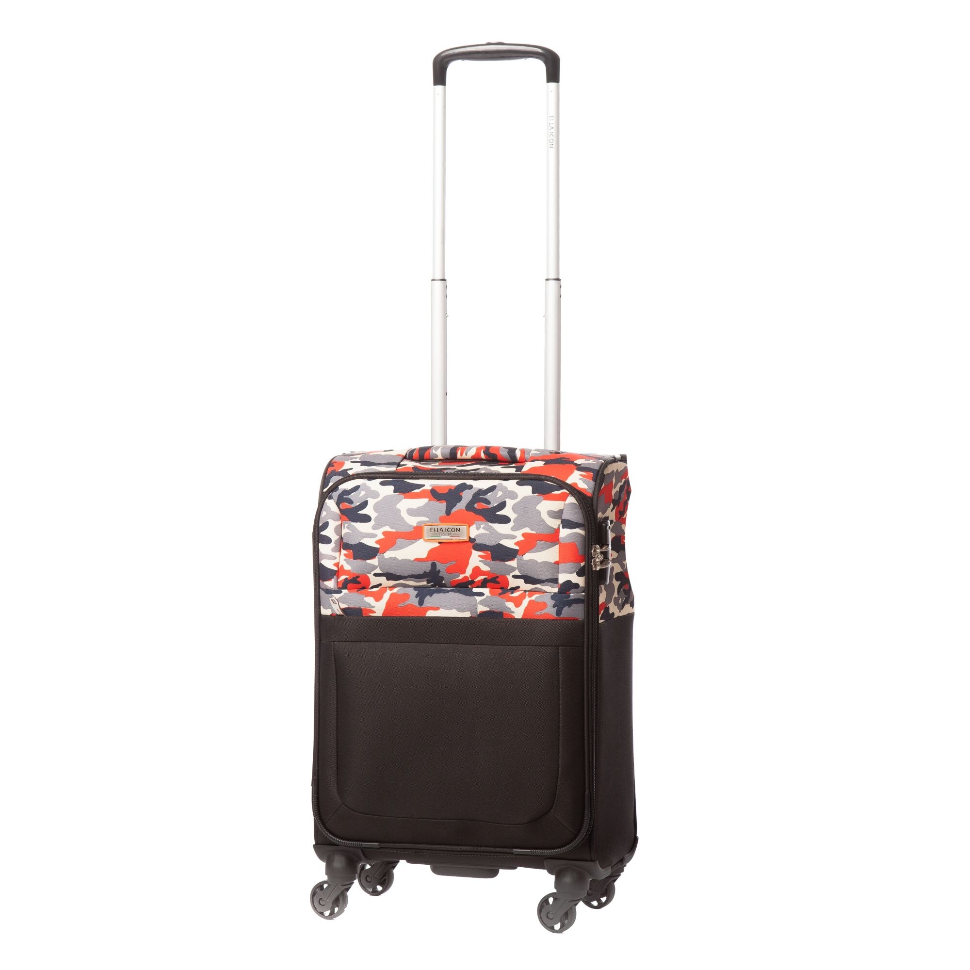 Troler Ella Icon Army, Negru-Rosu, 55 x 36 x 21