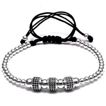 Bratara Brooks Silver Men Zirconiu Bratara Brooks Silver Men Zirconiu
