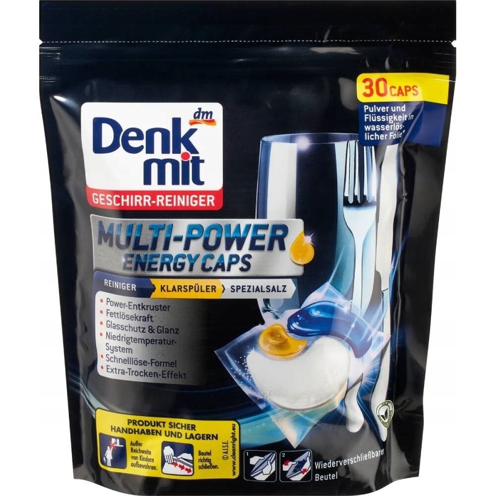 Detergent vase, Denkmit, Multi Power Energy Caps, 30 capsule