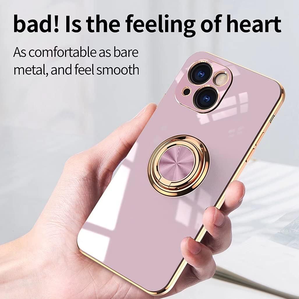 Husa HAOYE, compatibila cu Xiaomi Redmi Note 12 Pro 4G, TPU, flexibila, rezistenta la socuri, cu suport rotativ 360°, culoare mov