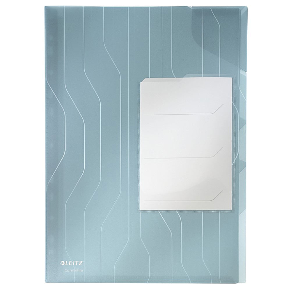 Mapa plastic Leitz CombiFile, cu separatoare, A4, 200 microni, transparent, 3 buc/set