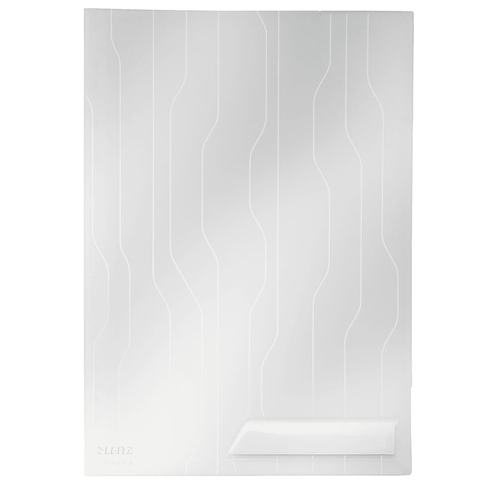Mapa plastic Leitz Combi File, A4, 200 microni, rigida, transparent, 3 buc/set