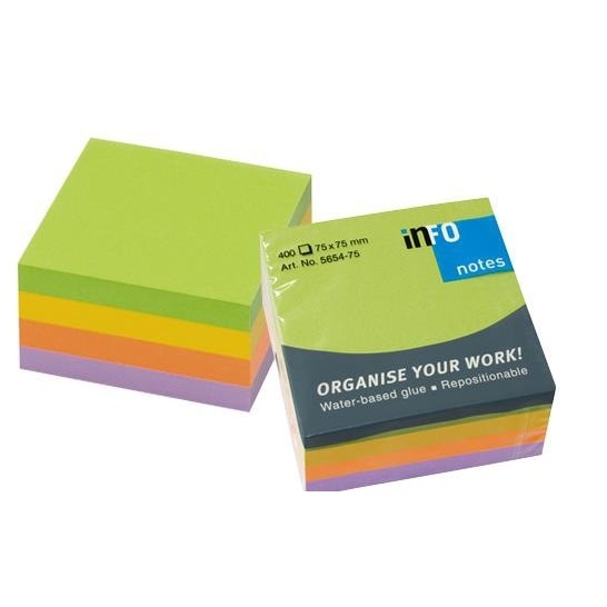 Notite adezive Info Notes Spring 75 x 75
