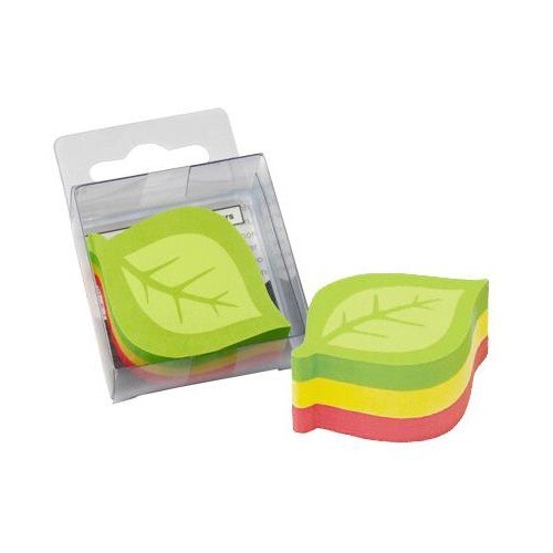 Notite adezive Info Notes forma pretaiata frunza