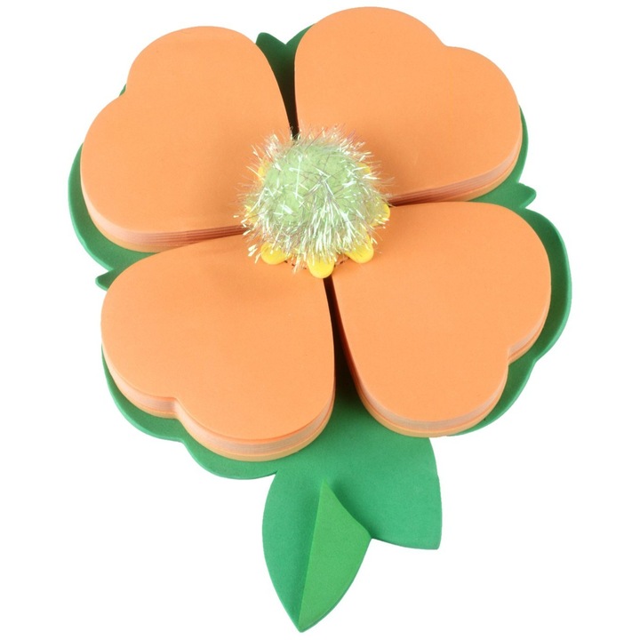 Notes adeziv Thinking gift petale portocaliu