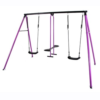 Leagan clasic 4 locuri can can PURPLE cadru metal calitate suedeza Leagan clasic 4 locuri can can PURPLE cadru metal calitate suedeza