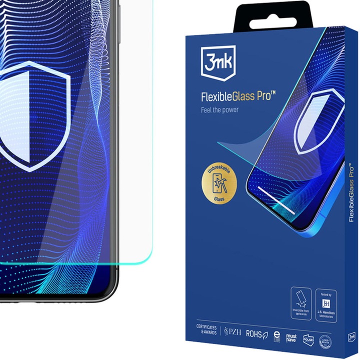 Sticla 3mk FlexibleGlass Pro pentru Google Pixel 8 Pro, transparenta