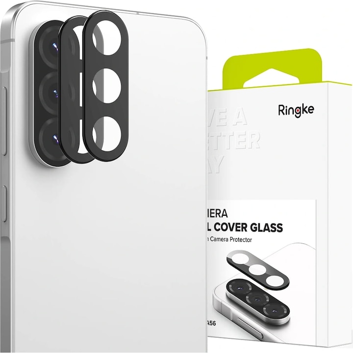 Комплект от 2 броя Ringke стъклен протектор за камера за Samsung Galaxy A56 5G, прозрачен