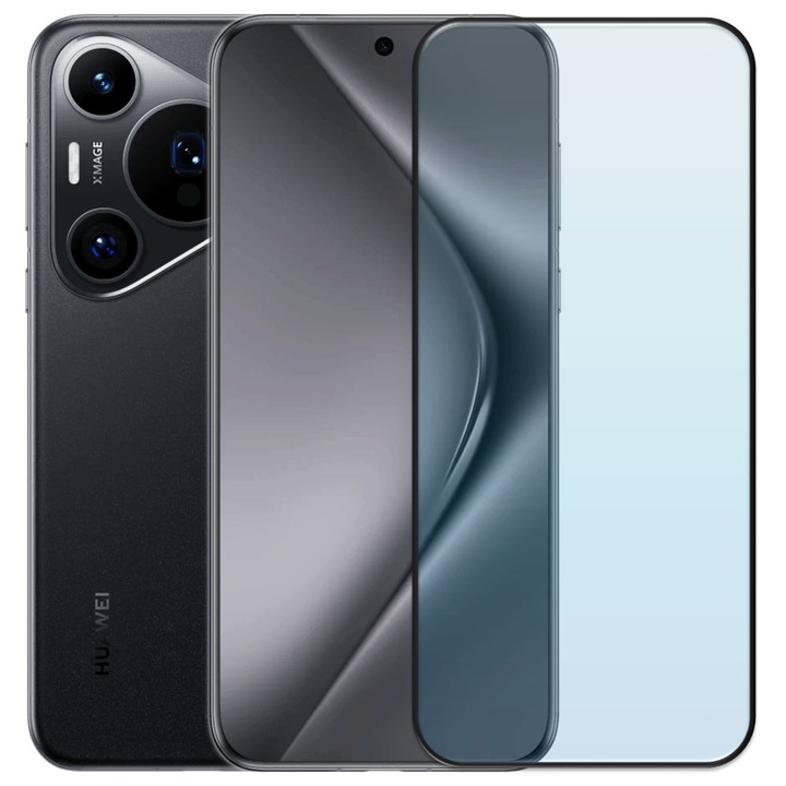 Folie din sticla securizata pentru Huawei Pura 70 Pro, HAMSTERBOX Glass Shield, Protectie completa ecran, Full face, Aplicare rapida, Case Friendly, Transparenta