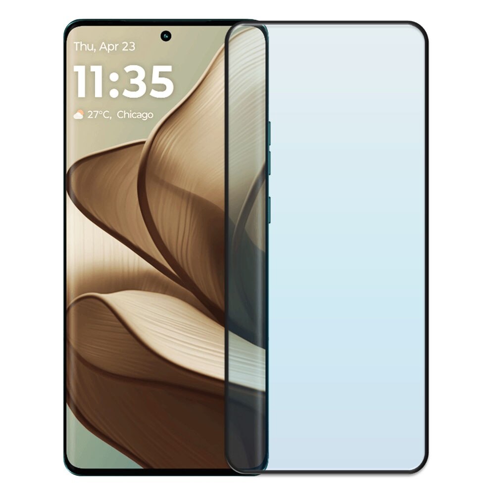 Folie din sticla securizata pentru Motorola Edge 50, HAMSTERBOX Glass Shield, Protectie completa ecran, Full face, Aplicare rapida, Case Friendly, Transparenta