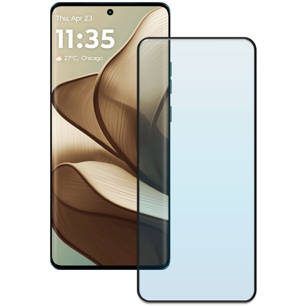 Folie din sticla securizata pentru Motorola Edge 50, HAMSTERBOX Glass Shield, Protectie completa ecran, Full face, Aplicare rapida, Case Friendly, Transparenta