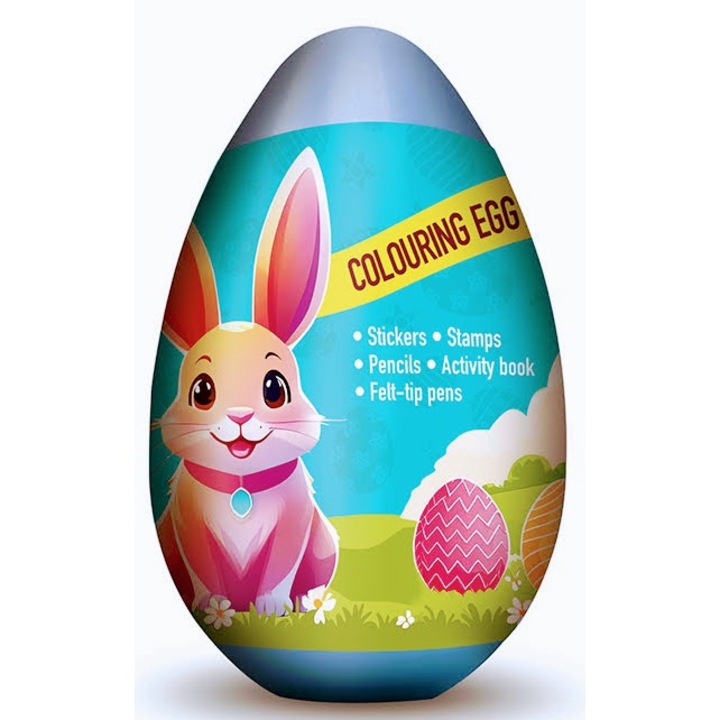 Multiprint Комплект творения във формата на яйце 2 печата 40 части Великден